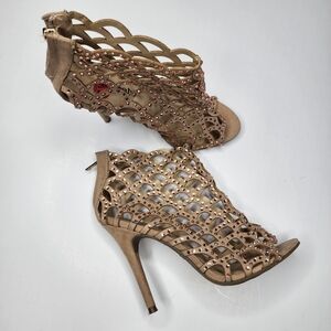 NEW Zigi Soho Rhinestone Gladiator Dress Sandal Heel 6.5